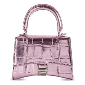 Bolso de asa superior Mini Hourglass «Lilac» 664676-1S4NY-5304