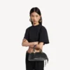 Bolso de bolos tipo bolero mini para mujer en negro
