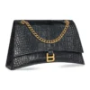 Bolso de cadena mediana Crush Crocodile «Black» 716393210IX1000