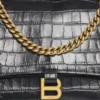 Bolso de cadena mediana Crush Crocodile «Black» 716393210IX1000