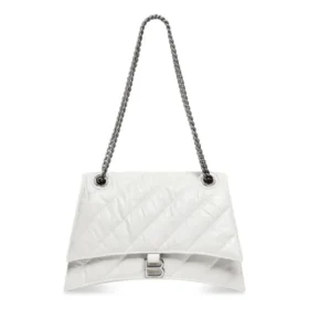 Bolso de cadena mediano Crush acolchado «Optic White» 716393210J09001