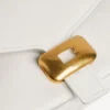 Bolso de hombro Clicca para mujer, tamaño mediano, en blanco nieve Bolso de hombro Clicca para mujer, tamaño mediano, en blanco nieve