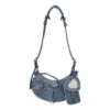 Bolso de hombro de Denim Le Cagole Xs «Azul» 6713092109U4715