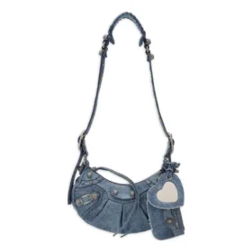 Bolso de hombro de Denim Le Cagole Xs «Azul» 6713092109U4715