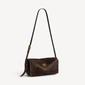 Bolso de hombro Le 7 para mujer, tamaño mediano, en color moka
