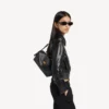 Bolso de hombro Le 7 para mujer, tamaño mediano, en negro Bolso de hombro Le 7 para mujer, tamaño mediano, en negro
