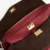 Bolso de hombro Le 7 para mujer, tamaño mediano, en rubí/moka Bolso de hombro Le 7 para mujer, tamaño mediano, en rubí/moka