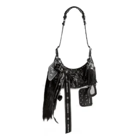 Bolso de hombro Le Cagole Collector Xs con pedrería «Negro» 6713092AASO1000