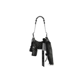 Bolso de hombro Le Cagole Collector Xs con pedrería «Negro» 6713092AASO1000