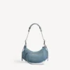 Bolso de hombro «Le Cagole» para mujer, pequeño, con pedrería azul Bolso de hombro «Le Cagole» para mujer, pequeño, con pedrería azul