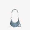 Bolso de hombro «Le Cagole» para mujer, talla XS, en azul