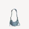 Bolso de hombro «Le Cagole» para mujer, talla XS, en azul