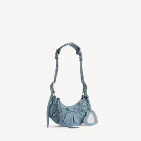 Bolso de hombro «Le Cagole» para mujer, talla XS, en azul