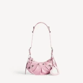 Bolso de hombro Le Cagole para mujer, talla XS, en rosa claro