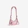 Bolso de hombro Le Cagole para mujer, talla XS, en rosa claro