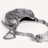 Bolso de hombro Le Cagole para mujer XS en plata