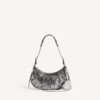 Bolso de hombro «Le Cagole» pequeño para mujer en color plateado Bolso de hombro «Le Cagole» pequeño para mujer en color plateado