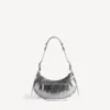 Bolso de hombro «Le Cagole» pequeño para mujer en color plateado Bolso de hombro «Le Cagole» pequeño para mujer en color plateado