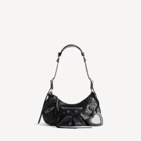 Bolso de hombro «Le Cagole» pequeño para mujer en negro