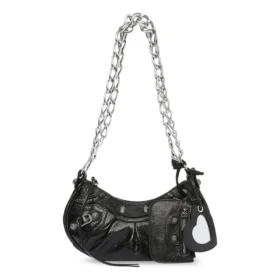 Bolso de hombro Le Cagole Xs con cadena «Negro» 7128131VG9Y1000