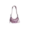 Bolso de hombro Le Cagole XS con estampado de leopardo «Rosa» 6713092AAV75651