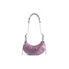 Bolso de hombro Le Cagole XS con estampado de leopardo «Rosa» 6713092AAV75651