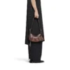 Bolso de hombro Le Cagole Xs metalizado «Brown» 6713090GT3Y2564