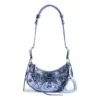 Bolso de hombro Le Cagole XS metalizado «Purple» 6713090GT3Y5214