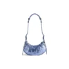 Bolso de hombro Le Cagole XS metalizado «Purple» 6713090GT3Y5214