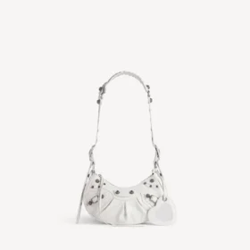 Bolso de hombro Le Cagole XS para mujer en blanco