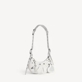 Bolso de hombro Le Cagole XS para mujer en blanco