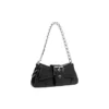 Bolso de hombro Lindsay Small con relieve de cocodrilo «Negro» 701141210C91000