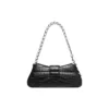 Bolso de hombro Lindsay Small con relieve de cocodrilo «Negro» 701141210C91000