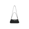 Bolso de hombro Lindsay Small con relieve de cocodrilo «Negro» 701141210C91000