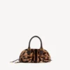 Bolso de mano «Bolero» para mujer, modelo mini, en color beige/moka