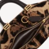 Bolso de mano «Bolero» para mujer, modelo mini, en color beige/moka