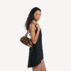 Bolso de mano «Bolero» para mujer, modelo mini, en color beige/moka