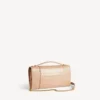 Bolso de mano de mujer con forma de Hourglass y cadena en color nude Bolso de mano de mujer con forma de Hourglass y cadena en color nude
