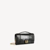 Bolso de mano de mujer con forma de Hourglass y cadena en negro Bolso de mano de mujer con forma de Hourglass y cadena en negro