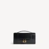Bolso de mano de mujer con forma de Hourglass y cadena en negro Bolso de mano de mujer con forma de Hourglass y cadena en negro