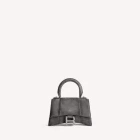 Bolso de mano Hourglass para mujer XS en gris tormenta