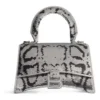Bolso de mano Hourglass Xs con bordado de cadena «Silver» 7204712AARN8110