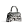 Bolso de mano Hourglass Xs con bordado de cadena «Silver» 7204712AARN8110