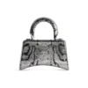 Bolso de mano Hourglass Xs con bordado de cadena «Silver» 7204712AARN8110