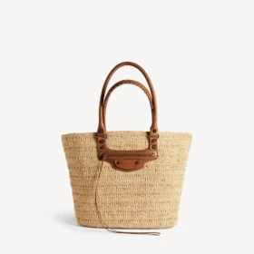 Bolso de mano Le City Basket mediano para mujer en color natural/camel
