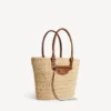 Bolso de mano Le City Basket mediano para mujer en color natural/camel