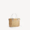 Bolso de mano «Le City Basket» pequeño para mujer en color natural/blanco óptico