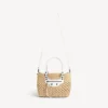 Bolso de mano «Le City Basket» pequeño para mujer en color natural/blanco óptico