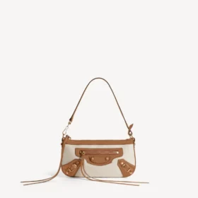 Bolso de mano «Le City» para mujer con correa en beige/camel