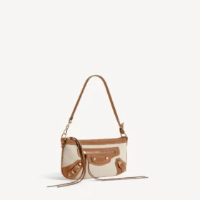 Bolso de mano «Le City» para mujer con correa en beige/camel